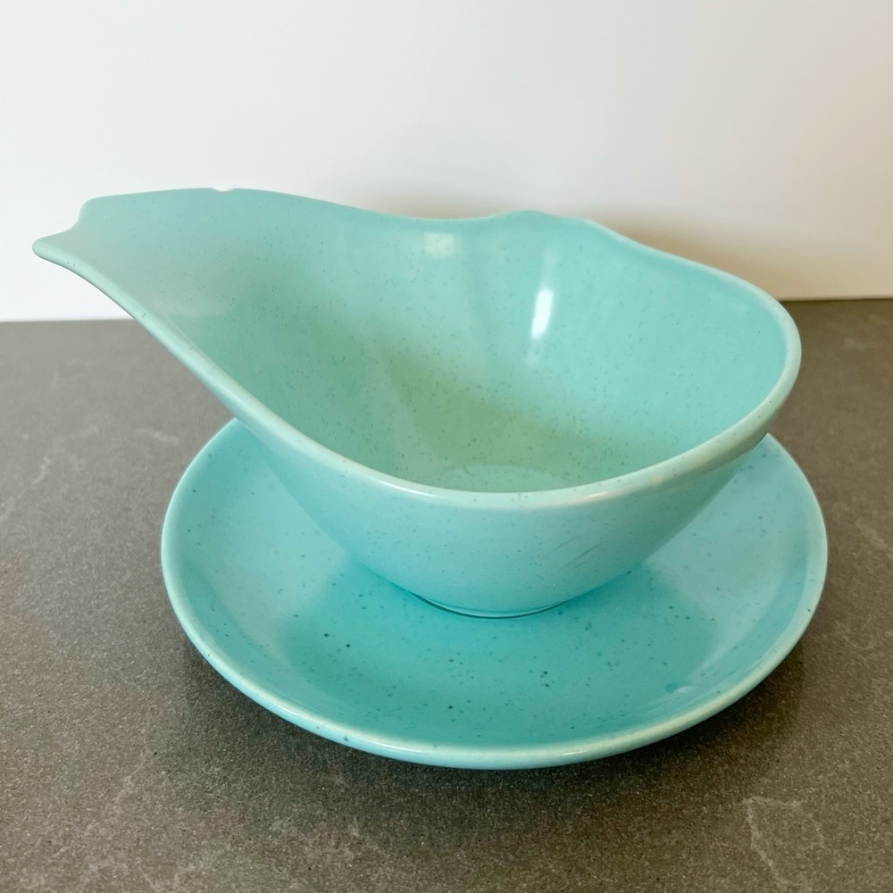 VINTAGE Monterey California Pottery MCM Fishtail Ceramic Creamer or Gravy Boat